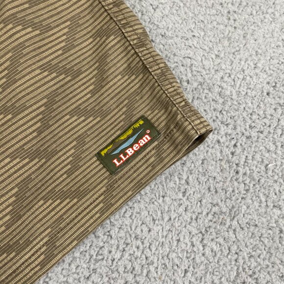 L.L. Bean Shorts Men L Brown Geo Print Pull On Drawstring - Picture 3 of 11